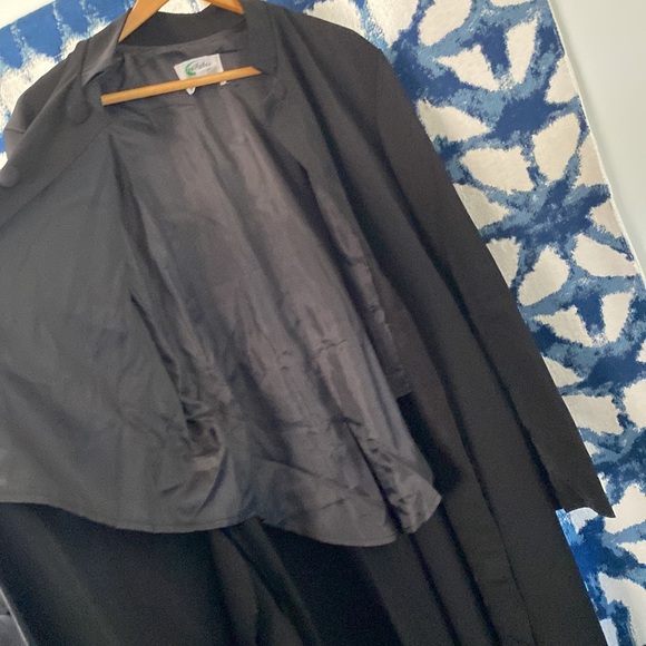 🧥IVY Robes 54 long black robe/jacket NWOT - Picture 8 of 16